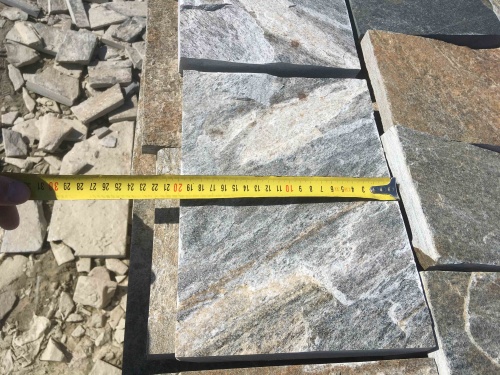 Плитка пилёная златолит Уральский для цоколя, отмостки купить в Лосино-Петровском